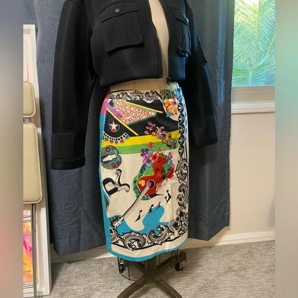 Versace collection skirt Rockmantic print! Size 44